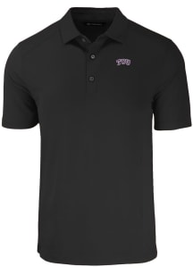 Cutter and Buck TCU Horned Frogs Mens Black Forge Big and Tall Polos Shirt