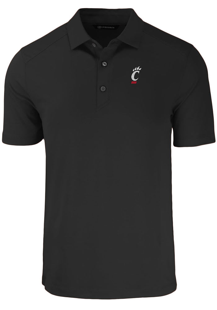 Cutter and Buck Cincinnati Bearcats Black Forge Eco Stretch Big Tall Polo