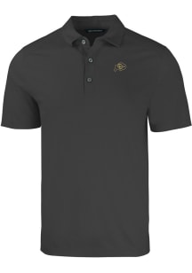 Cutter and Buck Colorado Buffaloes Mens Black Forge Big and Tall Polos Shirt