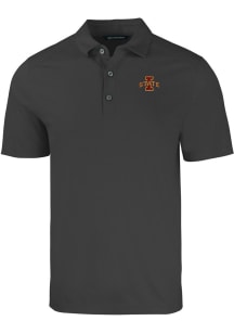 Cutter and Buck Iowa State Cyclones Black Forge Big and Tall Polo