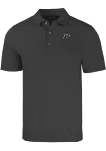 Purdue Boilermakers Black Cutter and Buck Forge Big and Tall Polo