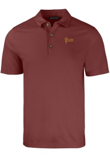 Cutter and Buck Arizona State Sun Devils Mens Maroon Forge Big and Tall Polos Shirt