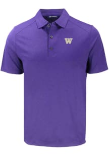 Cutter and Buck Washington Huskies Mens Purple Forge Big and Tall Polos Shirt