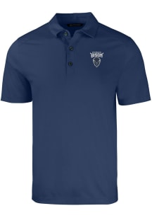 Cutter and Buck Howard Bison Mens Navy Blue Forge Big and Tall Polos Shirt