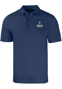 Cutter and Buck UNCW Seahawks Mens Navy Blue Forge Big and Tall Polos Shirt