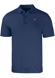 Cutter and Buck Texas Longhorns Navy Blue Forge Big and Tall Polo