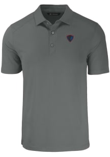 Cutter and Buck DePaul Blue Demons Mens Grey Forge Big and Tall Polos Shirt