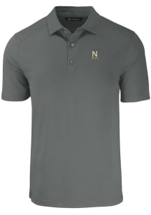 Cutter and Buck Navy Midshipmen Mens Grey Forge Big and Tall Polos Shirt