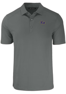 Cutter and Buck Pitt Panthers Grey Forge Big and Tall Polo