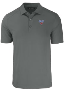Cutter and Buck SMU Mustangs Mens Grey Forge Big and Tall Polos Shirt