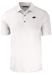Cutter and Buck Arkansas Razorbacks Mens White Forge Big and Tall Polos Shirt