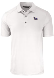 Cutter and Buck Pitt Panthers White Forge Big and Tall Polo