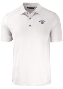 Cutter and Buck San Jose State Spartans Mens White Forge Big and Tall Polos Shirt