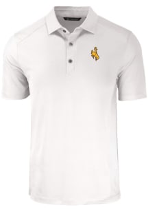 Cutter and Buck Wyoming Cowboys Mens White Forge Big and Tall Polos Shirt
