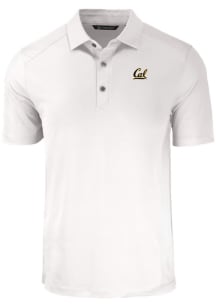 Cutter and Buck Cal Golden Bears Big and Tall White Forge Big and Tall Golf Shirt