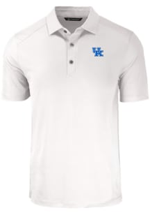 Cutter and Buck Kentucky Wildcats Big and Tall White Forge Big and Tall Golf Shirt