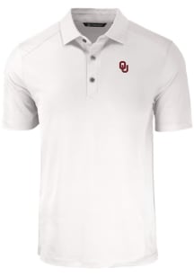 Cutter and Buck Oklahoma Sooners Big and Tall White Forge Big and Tall Golf Shirt