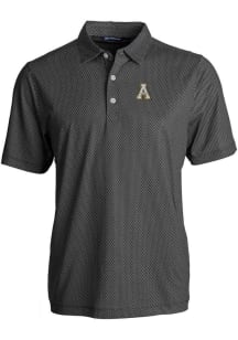 Cutter and Buck Appalachian State Mountaineers Mens Black Pike Symmetry Big and Tall Polos Shirt