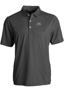 Cutter and Buck Montana Grizzlies Mens Black Pike Symmetry Big and Tall Polos Shirt
