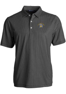 Cutter and Buck San Jose State Spartans Mens Black Pike Symmetry Big and Tall Polos Shirt