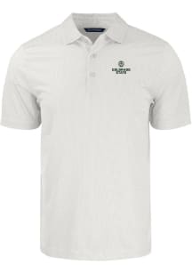 Cutter and Buck Colorado State Rams Mens White Pike Symmetry Big and Tall Polos Shirt