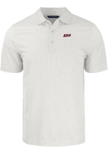 Cutter and Buck Eastern Kentucky Colonels Mens White Pike Symmetry Big and Tall Polos Shirt