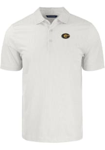 Cutter and Buck Grambling State Tigers Mens White Pike Symmetry Big and Tall Polos Shirt