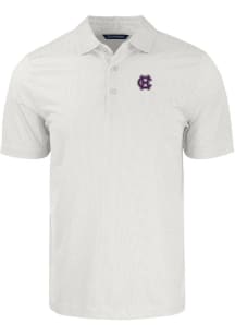 Cutter and Buck Holy Cross Crusaders Mens White Pike Symmetry Big and Tall Polos Shirt