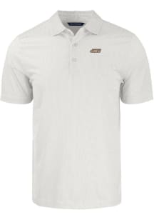 Cutter and Buck James Madison Dukes Mens White Pike Symmetry Big and Tall Polos Shirt