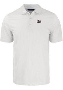 Cutter and Buck Montana Grizzlies Mens White Pike Symmetry Big and Tall Polos Shirt