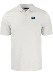 Cutter and Buck Penn State Nittany Lions Mens White Pike Symmetry Big and Tall Polos Shirt