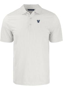 Cutter and Buck Villanova Wildcats Big and Tall White Pike Symmetry Big and Tall Golf Shirt