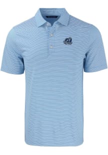 Cutter and Buck Old Dominion Monarchs Mens Light Blue Forge Double Stripe Big and Tall Polos Shi..