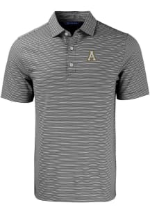 Cutter and Buck Appalachian State Mountaineers Mens Black Forge Double Stripe Big and Tall Polos..