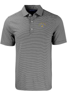 Cutter and Buck San Jose State Spartans Mens Black Forge Double Stripe Big and Tall Polos Shirt