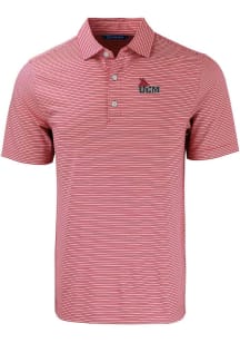 Cutter and Buck Central Missouri Mules Mens Red Forge Double Stripe Big and Tall Polos Shirt