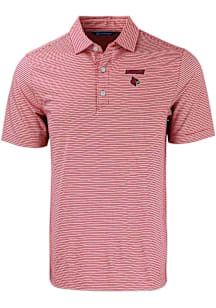 Cutter and Buck Louisville Cardinals Cardinal Forge Double Stripe Big and Tall Polo
