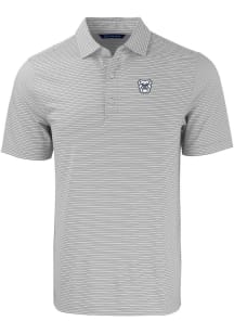 Cutter and Buck Butler Bulldogs Mens Grey Forge Double Stripe Big and Tall Polos Shirt