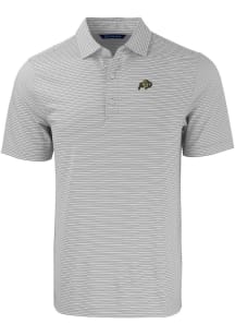 Cutter and Buck Colorado Buffaloes Mens Grey Forge Double Stripe Big and Tall Polos Shirt