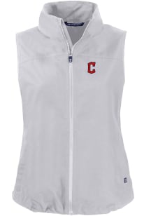 Cutter and Buck Cleveland Guardians Womens Grey C Logo Charter Vest