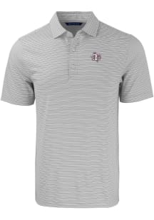 Cutter and Buck Texas Southern Tigers Grey Forge Double Stripe Big and Tall Polo