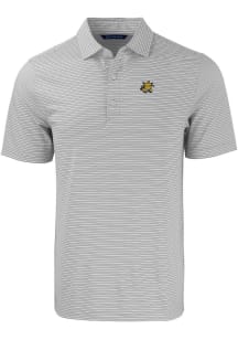 Cutter and Buck Wichita State Shockers Mens Grey Forge Double Stripe Big and Tall Polos Shirt