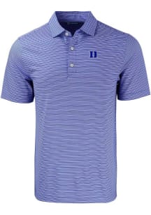 Cutter and Buck Duke Blue Devils Blue Forge Double Stripe Big and Tall Polo