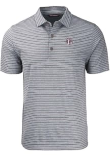 Cutter and Buck Texas Southern Tigers Black Forge Heather Stripe Big and Tall Polo