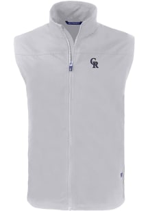 Cutter and Buck Colorado Rockies Big and Tall Grey Charter Mens Vest