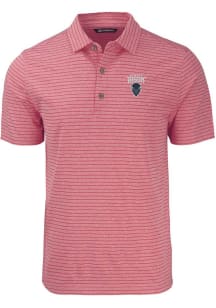 Cutter and Buck Howard Bison Mens Red Forge Heather Stripe Big and Tall Polos Shirt