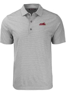 Cutter and Buck Jacksonville State Gamecocks Mens Grey Forge Heather Stripe Big and Tall Polos S..