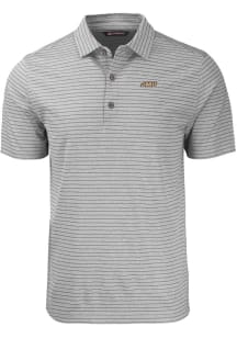 Cutter and Buck James Madison Dukes Mens Grey Forge Heather Stripe Big and Tall Polos Shirt
