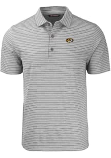 Cutter and Buck Missouri Tigers Mens Grey Forge Heather Stripe Big and Tall Polos Shirt