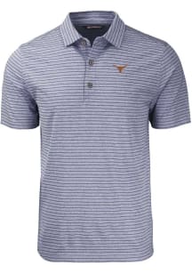 Cutter and Buck Texas Longhorns Big and Tall Navy Blue Forge Heather Stripe Big and Tall Golf Sh..